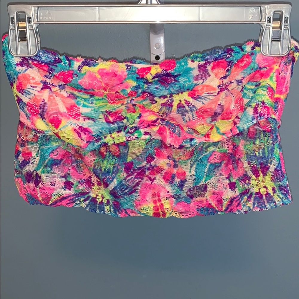 PINK Lace Bandeau Large